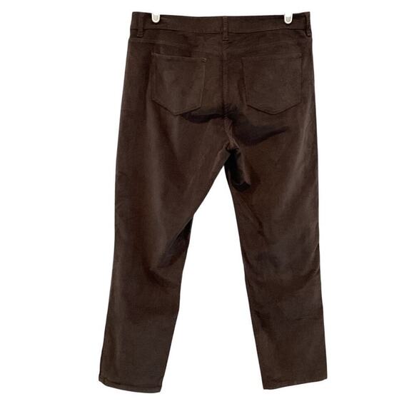 J.Jill Womens Bootcut Corduroy Pants 12P 12 Petite Mousse Brown Casual Fall Work - Picture 4 of 10